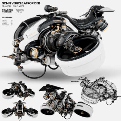 Sci-Fi Vehicle AeroRider