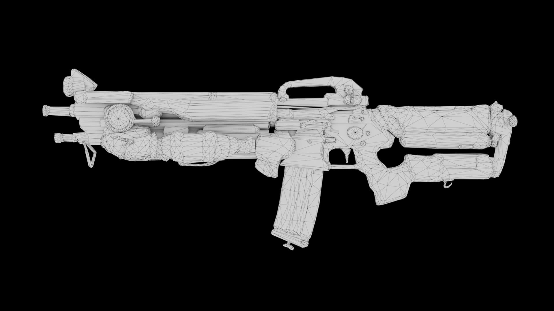 Sci-Fi Weapon - Aether Requiem 3D Model