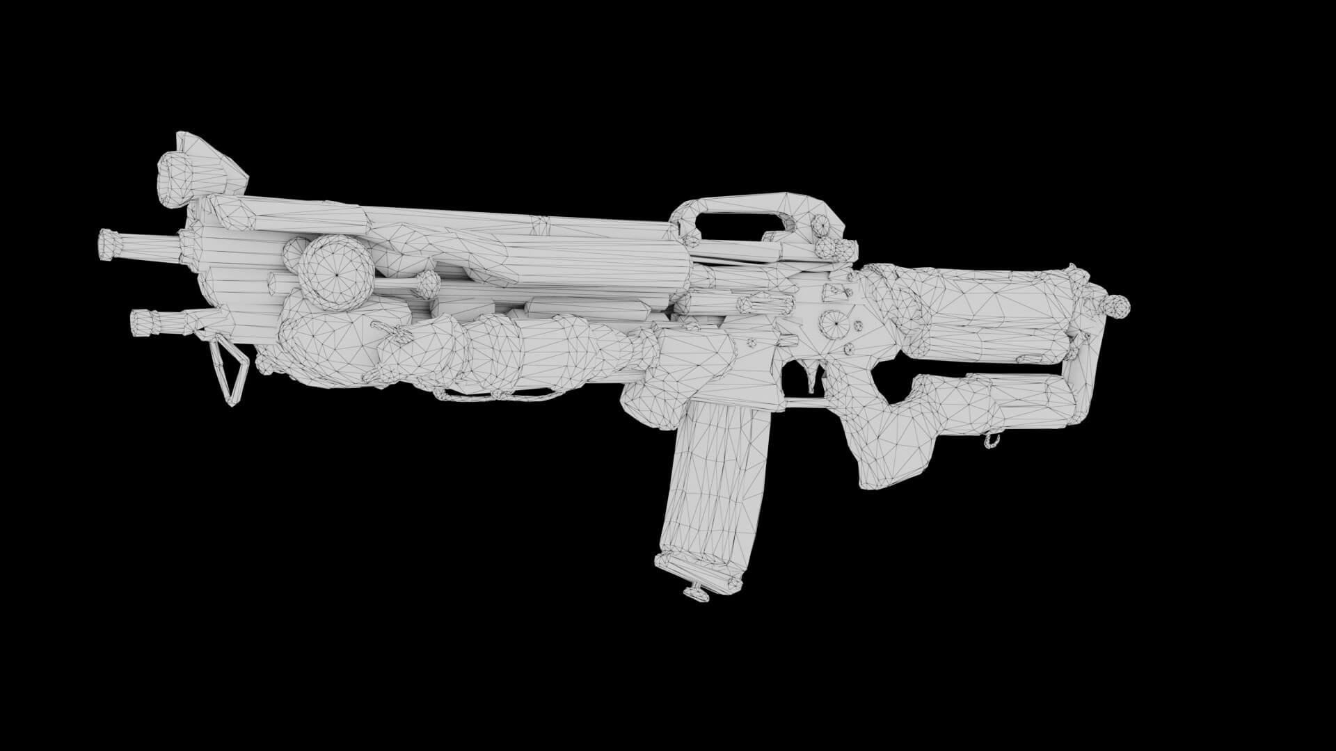 Sci-Fi Weapon - Aether Requiem 3D Model
