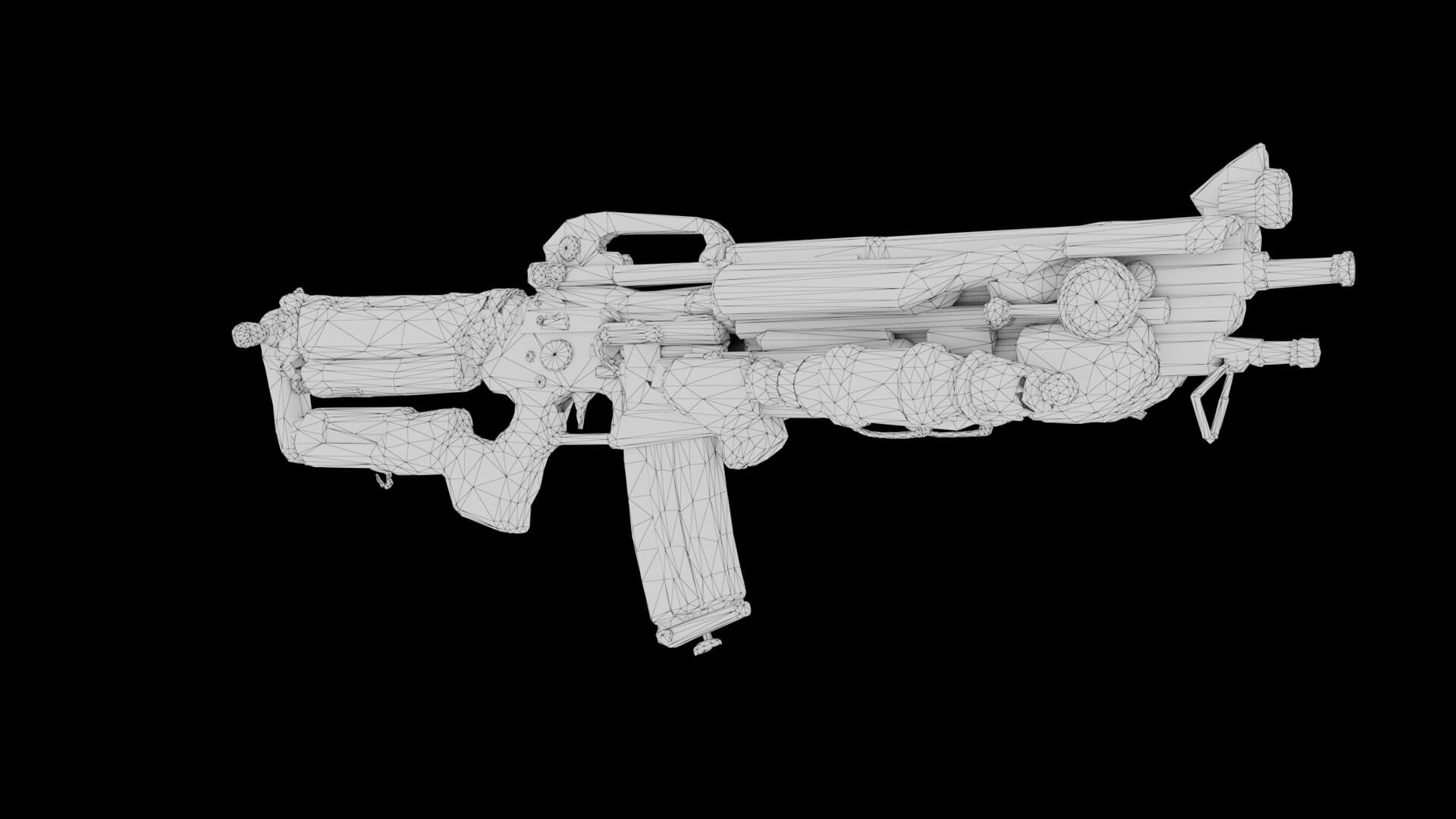 Sci-Fi Weapon - Aether Requiem 3D Model