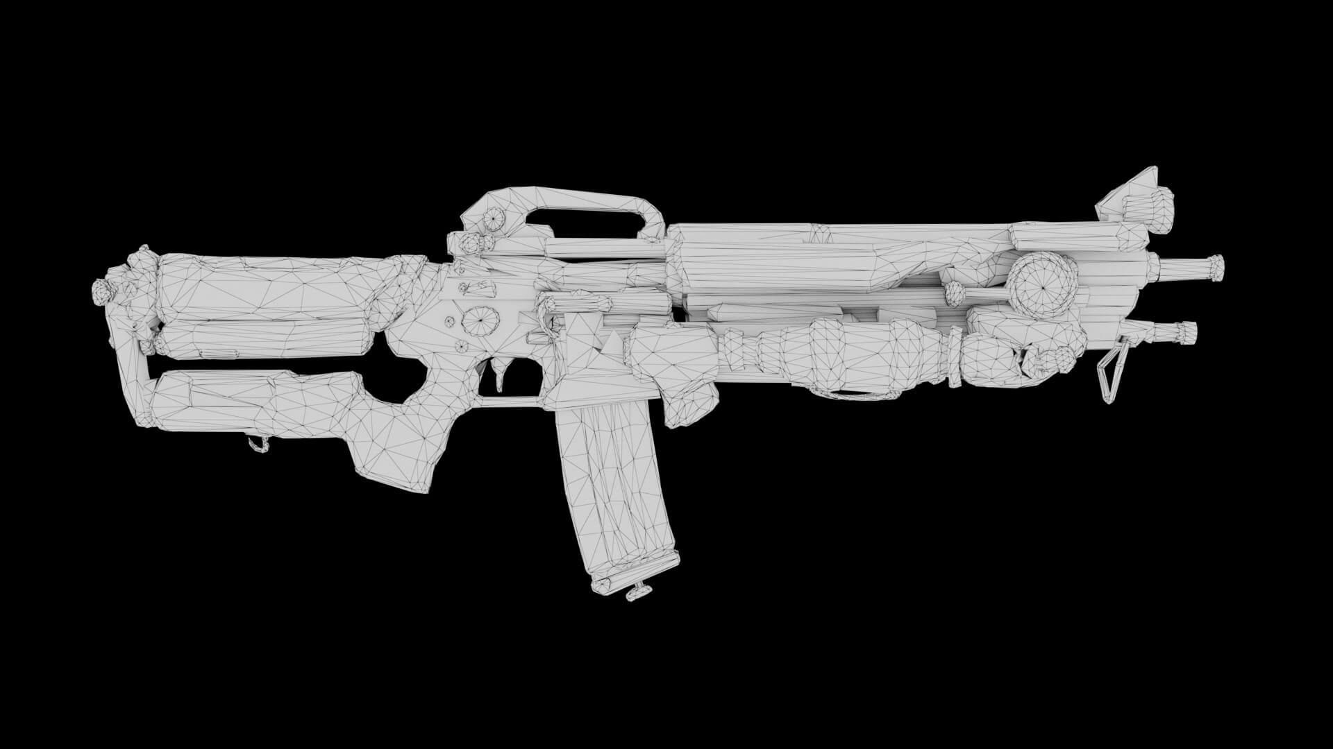 Sci-Fi Weapon - Aether Requiem 3D Model