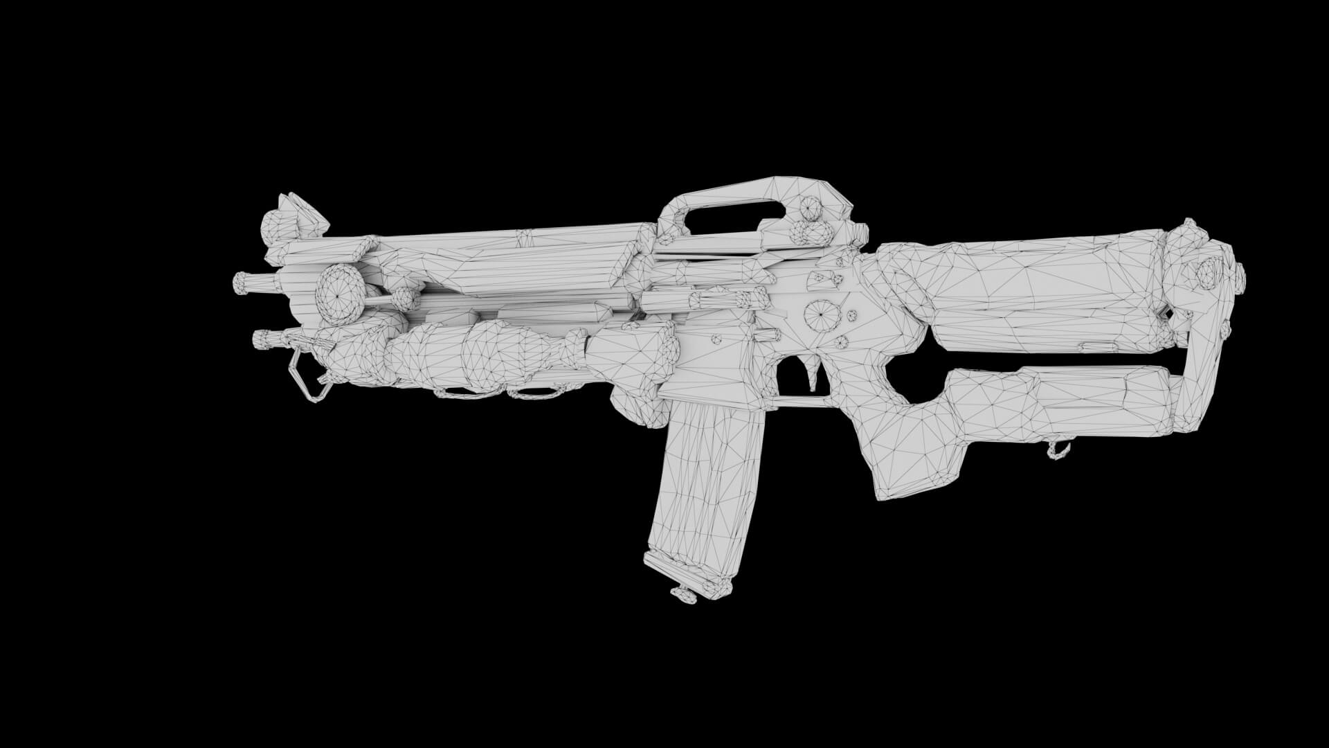 Sci-Fi Weapon - Aether Requiem 3D Model