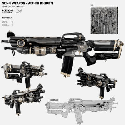 Sci-Fi Weapon - Aether Requiem