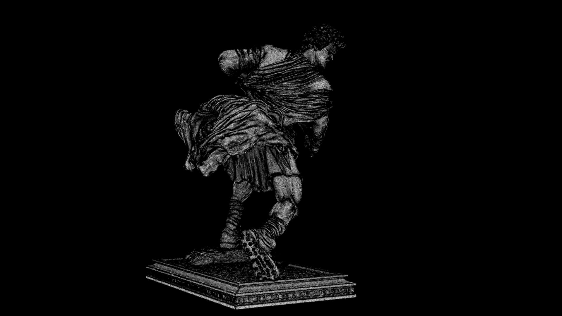 Statue of a Tennis Player 3D Model