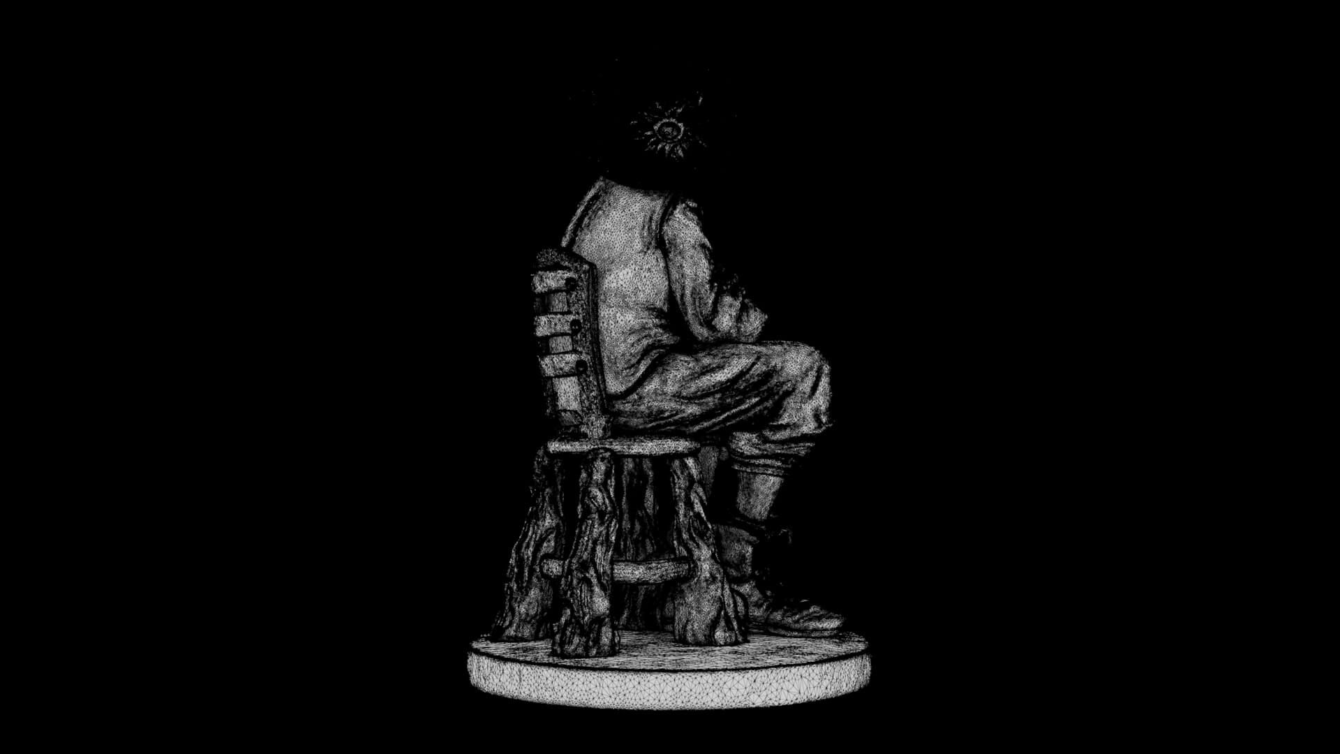 Statue of Vincent van Gogh 3D Model