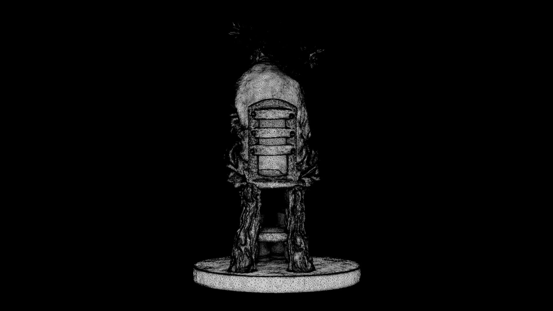 Statue of Vincent van Gogh 3D Model