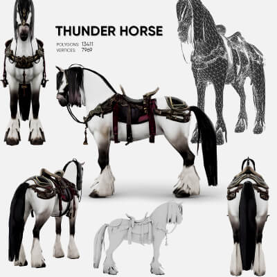 Thunder Horse 3D Model