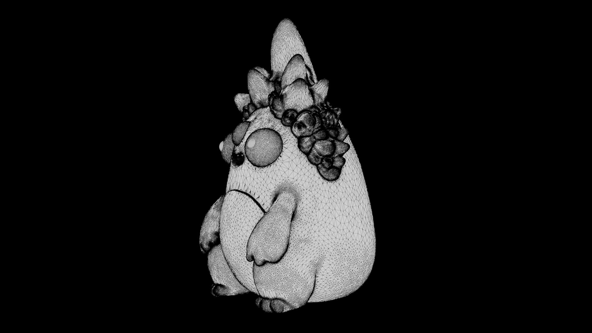 Toy - Coral Puffling - 3D Model 3D Model