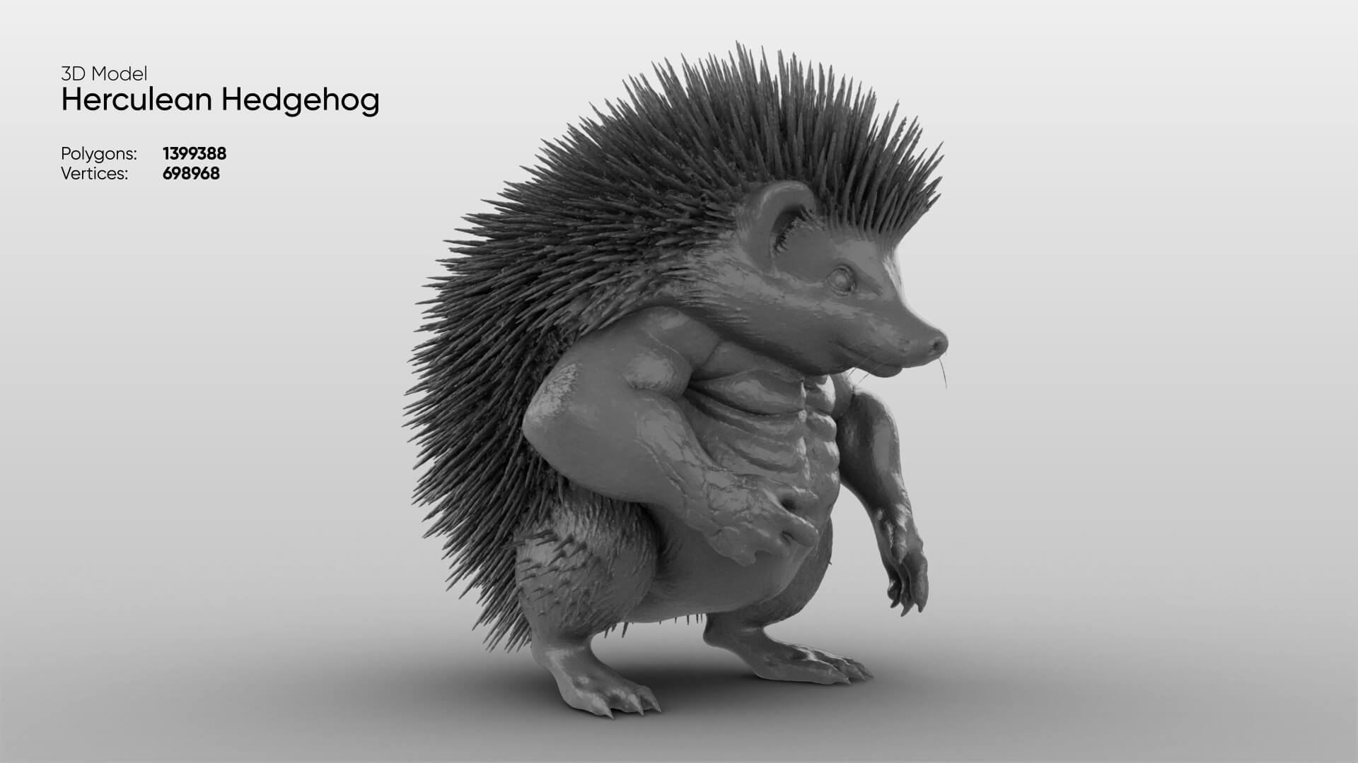 Toy - Herculean Hedgehog 3D Model