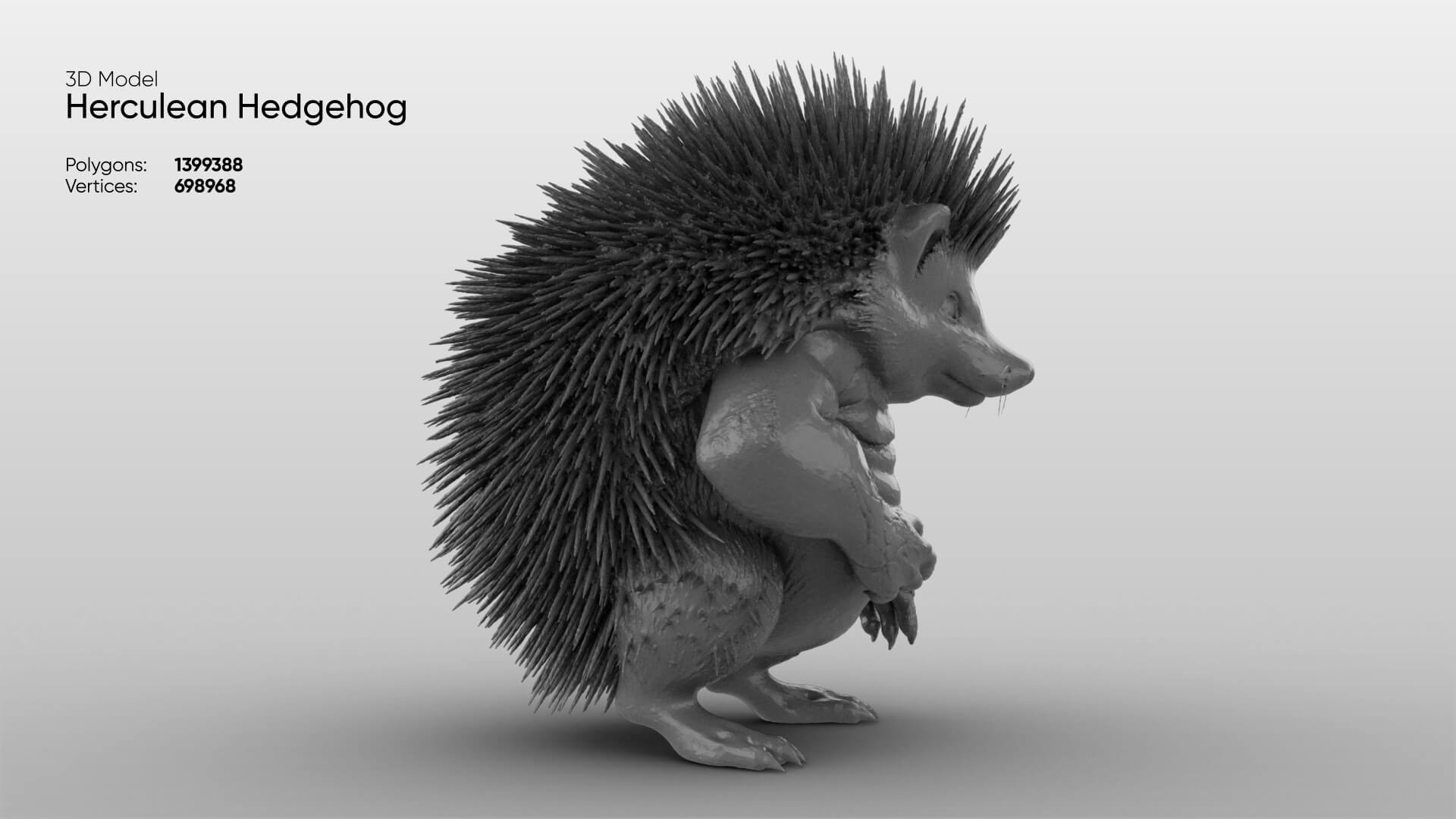 Toy - Herculean Hedgehog 3D Model