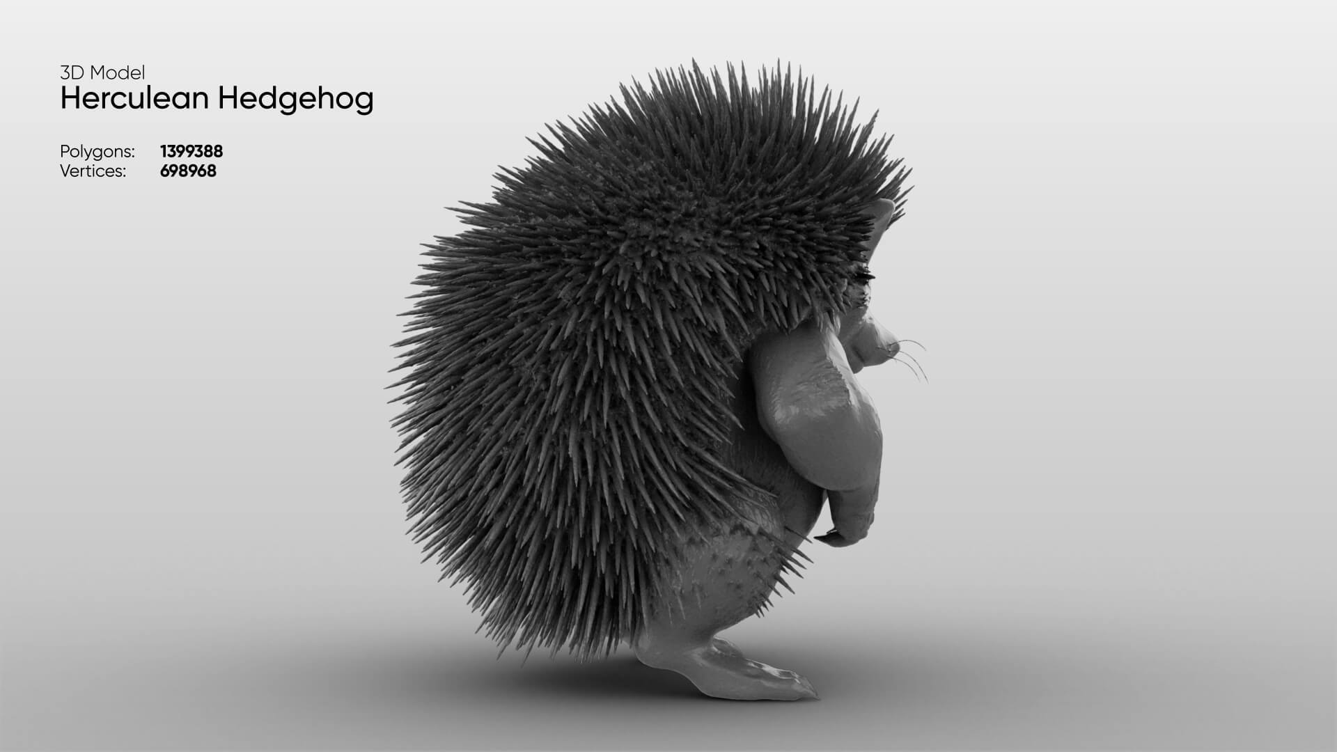 Toy - Herculean Hedgehog 3D Model