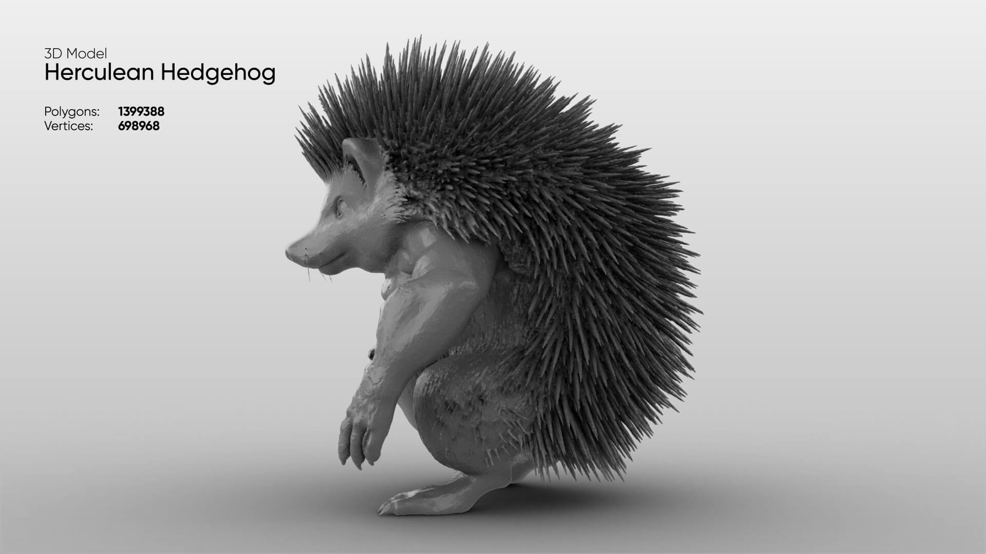 Toy - Herculean Hedgehog 3D Model