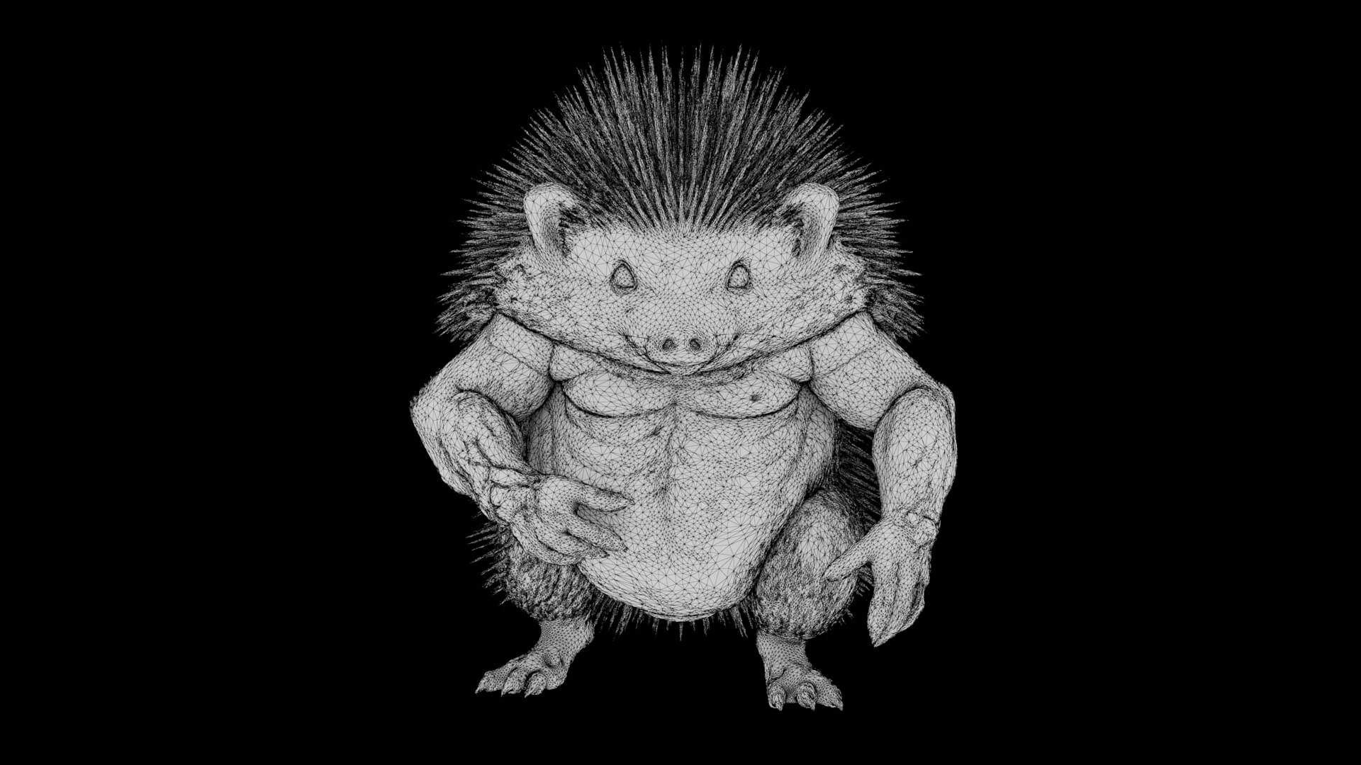 Toy - Herculean Hedgehog 3D Model