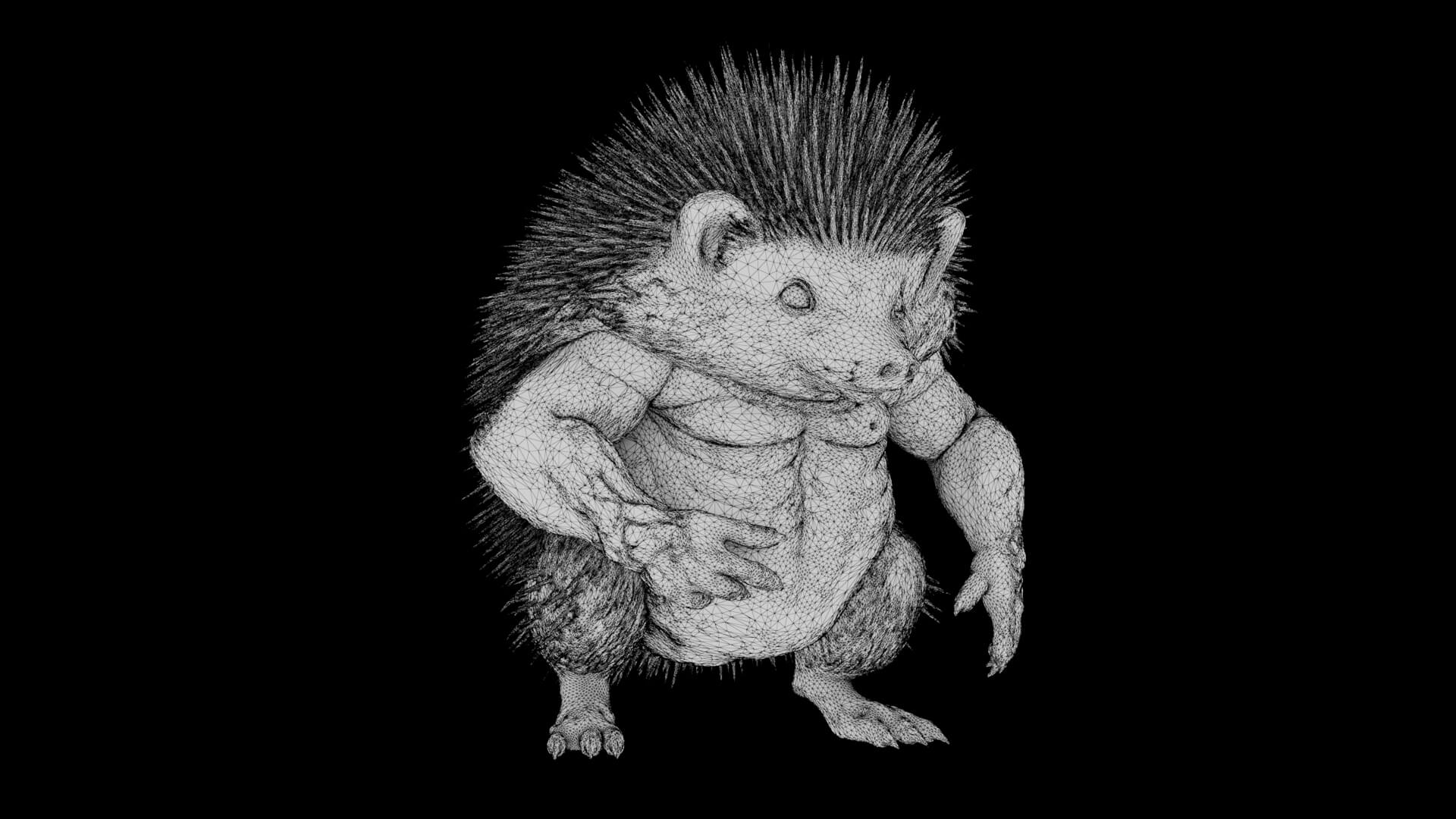Toy - Herculean Hedgehog 3D Model