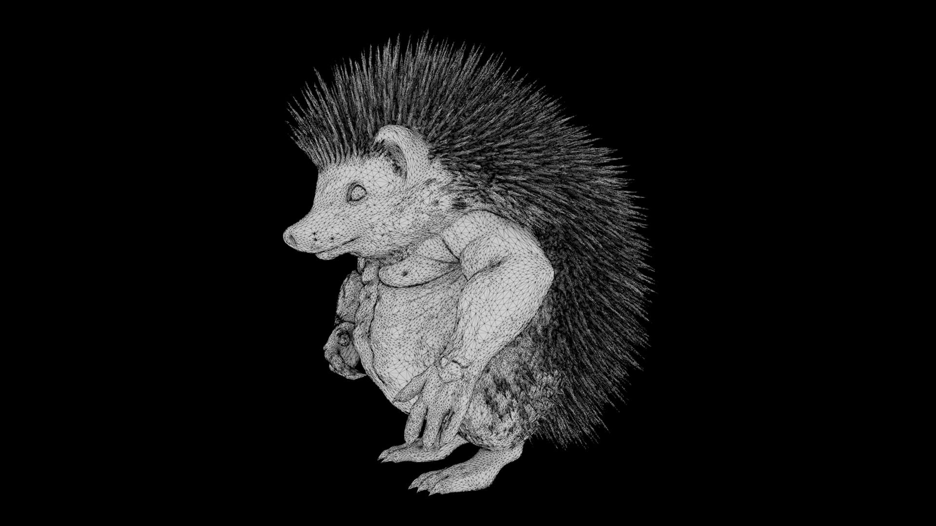 Toy - Herculean Hedgehog 3D Model