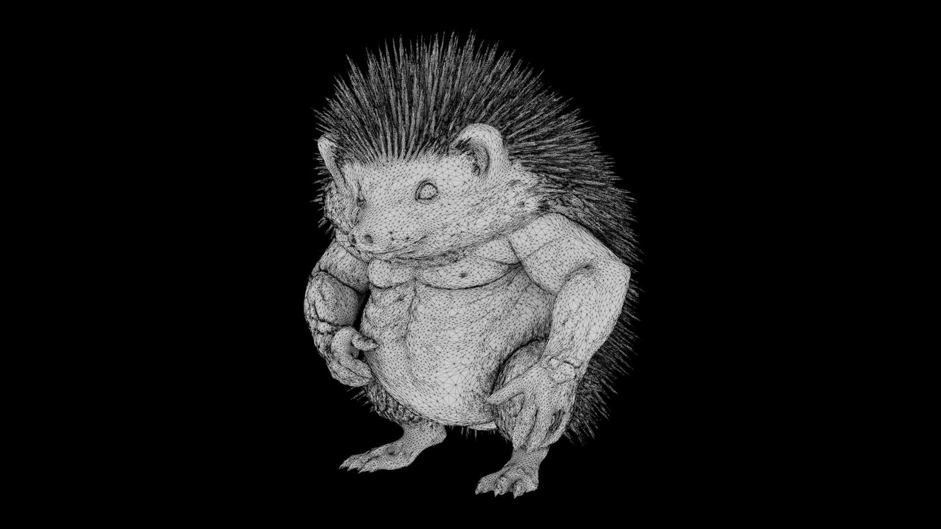 Toy - Herculean Hedgehog 3D Model