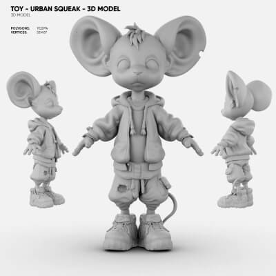 Toy - Urban Squeak - 3D Model