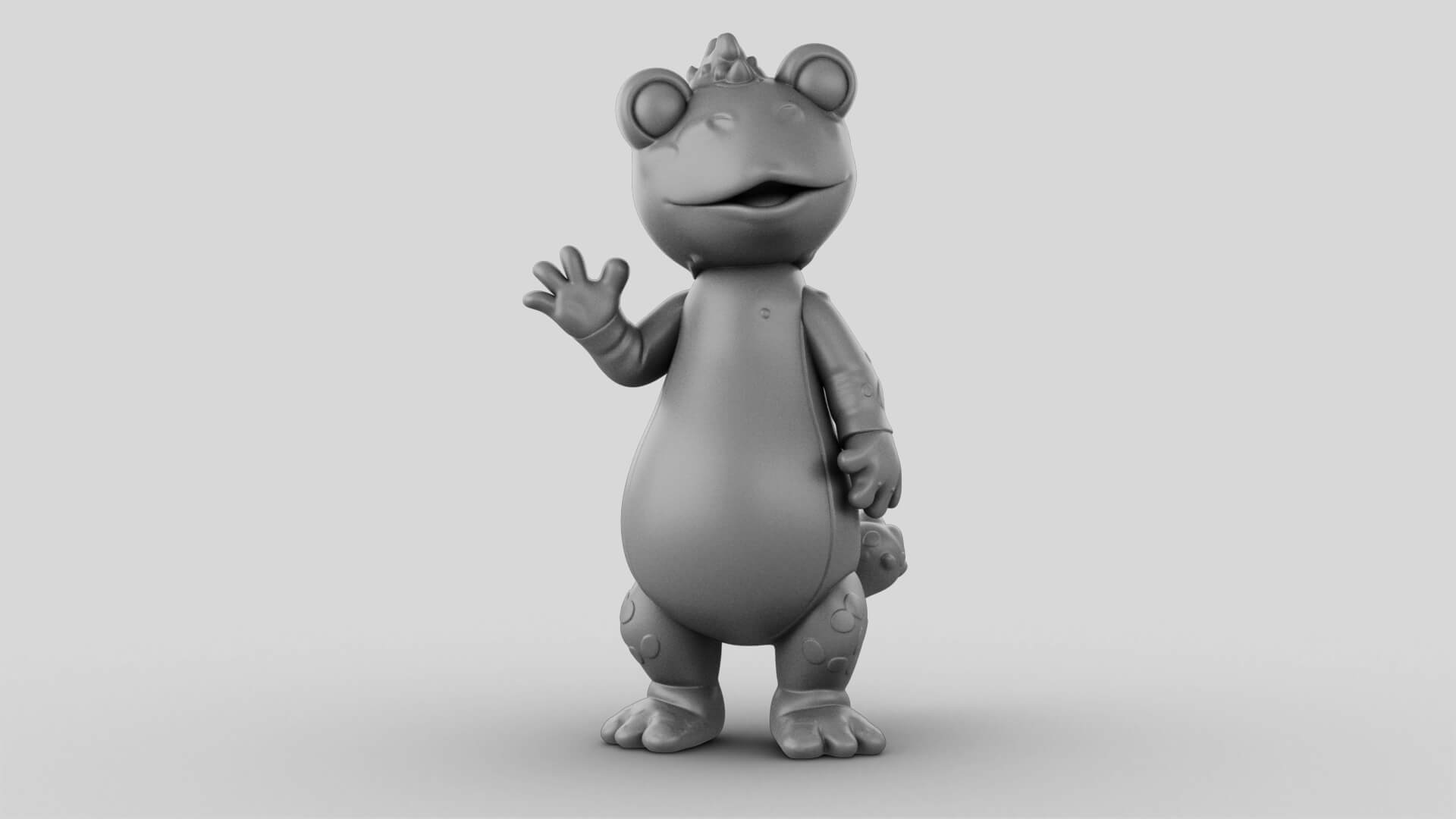 Toy - Waving Gecko - 3D Model 3D Model