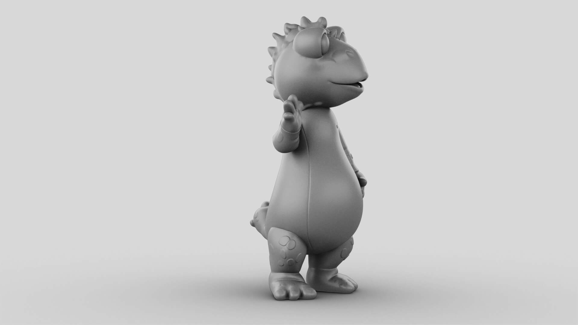 Toy - Waving Gecko - 3D Model 3D Model