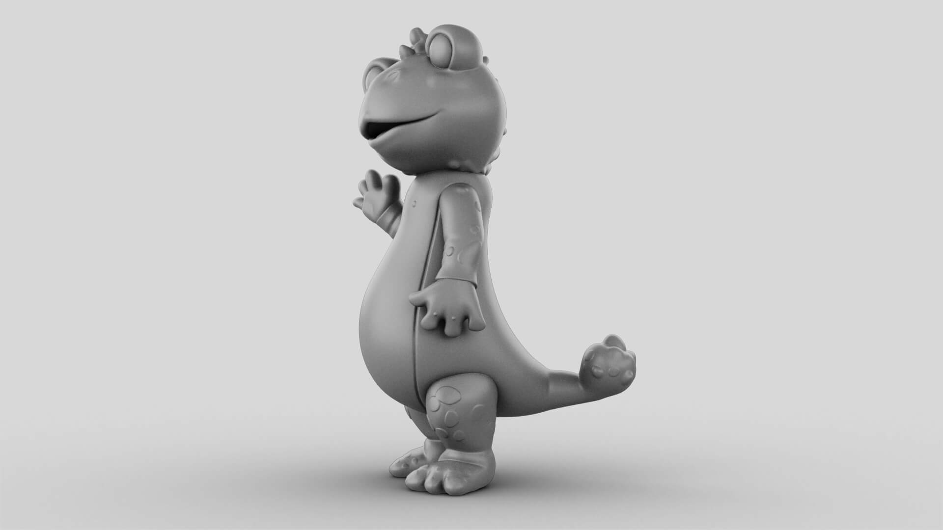 Toy - Waving Gecko - 3D Model 3D Model