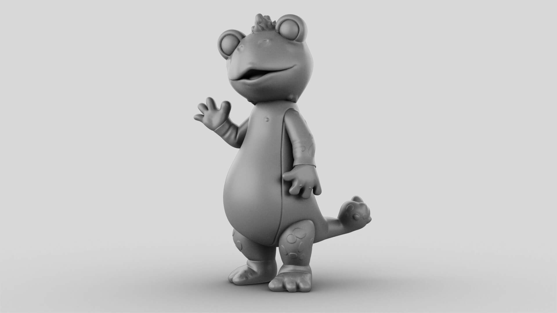 Toy - Waving Gecko - 3D Model 3D Model