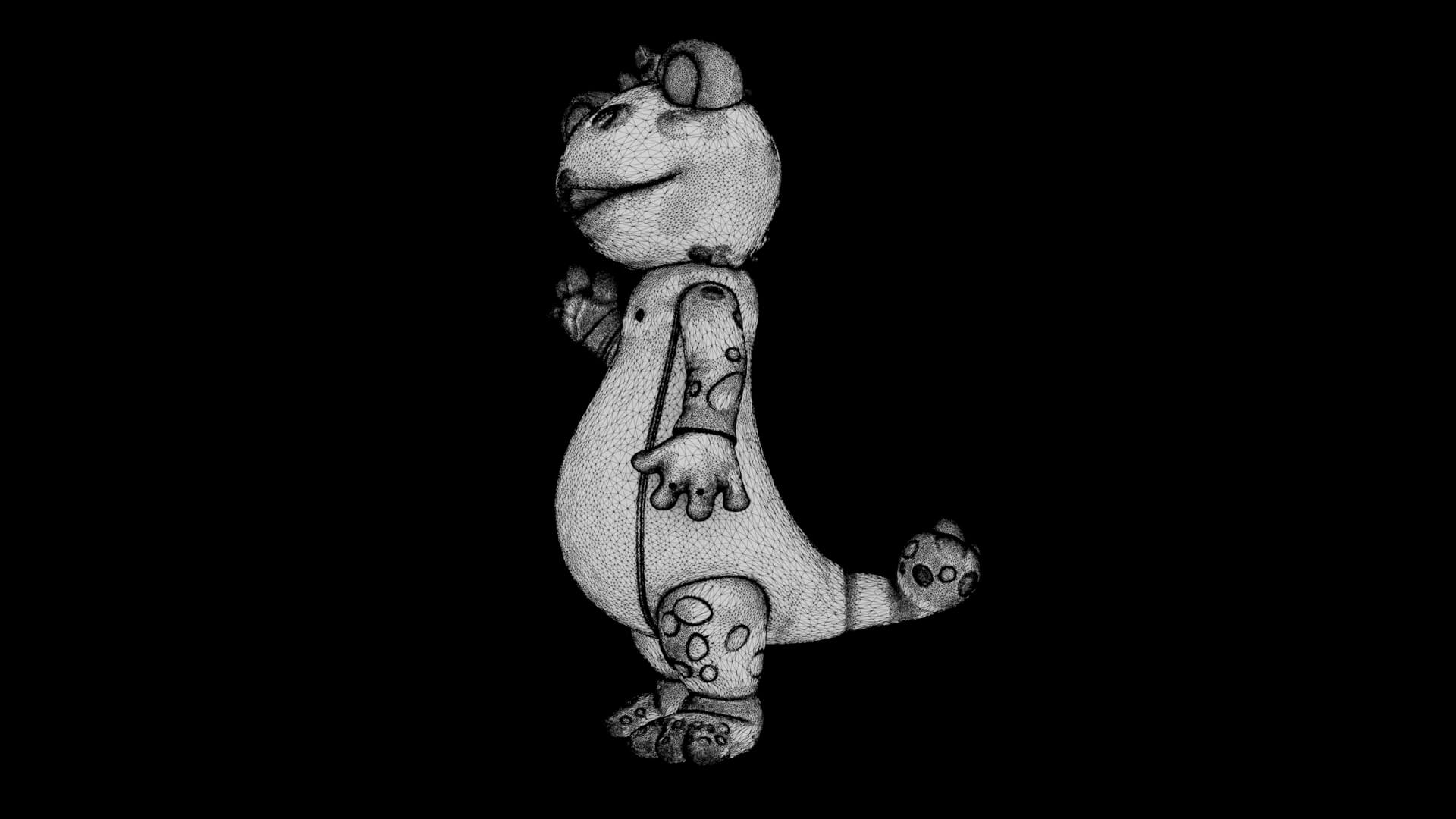 Toy - Waving Gecko - 3D Model 3D Model