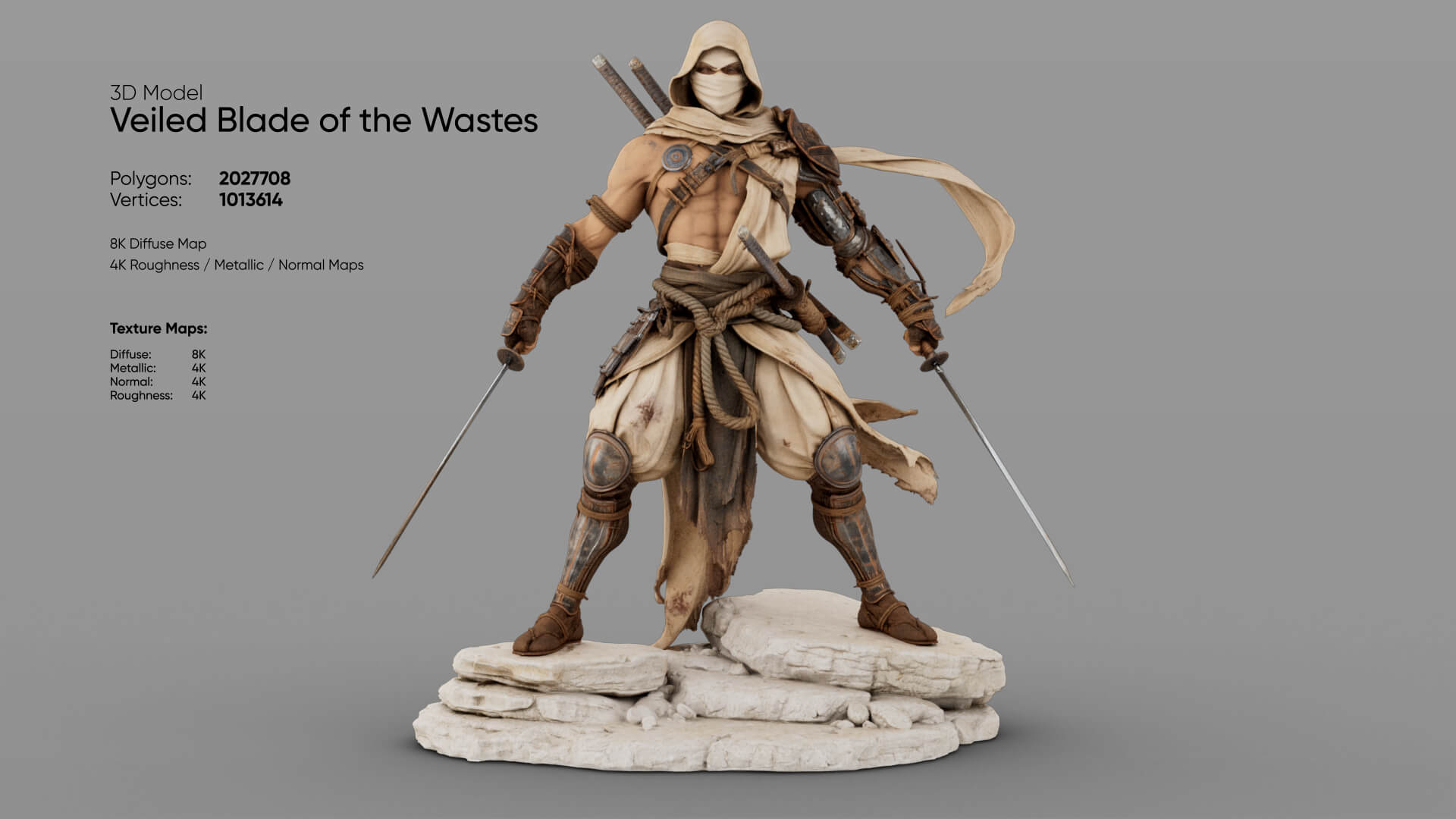 Veiled Blade of the Wastes 3D Model