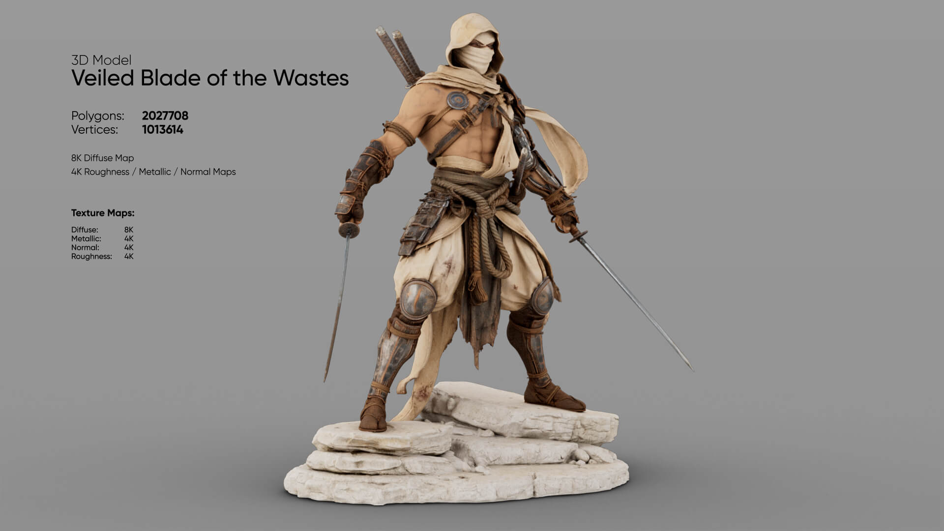 Veiled Blade of the Wastes 3D Model