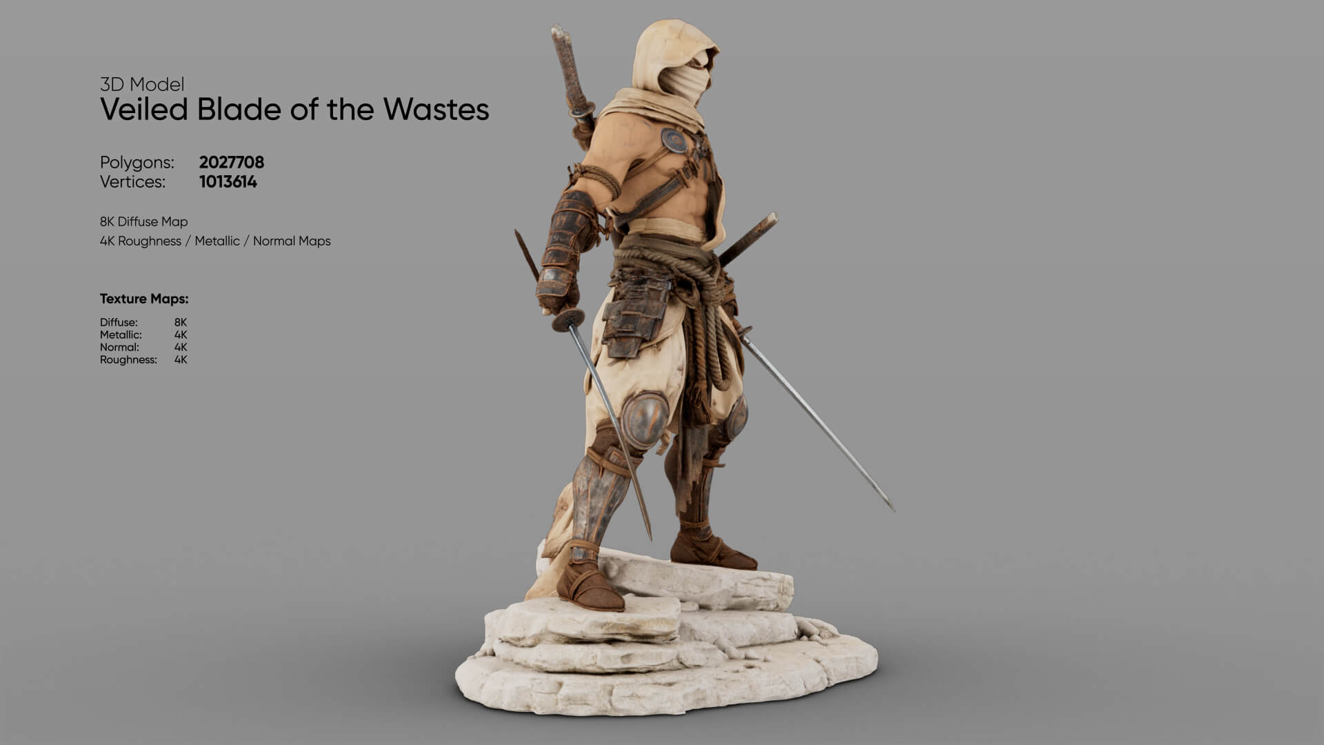 Veiled Blade of the Wastes 3D Model