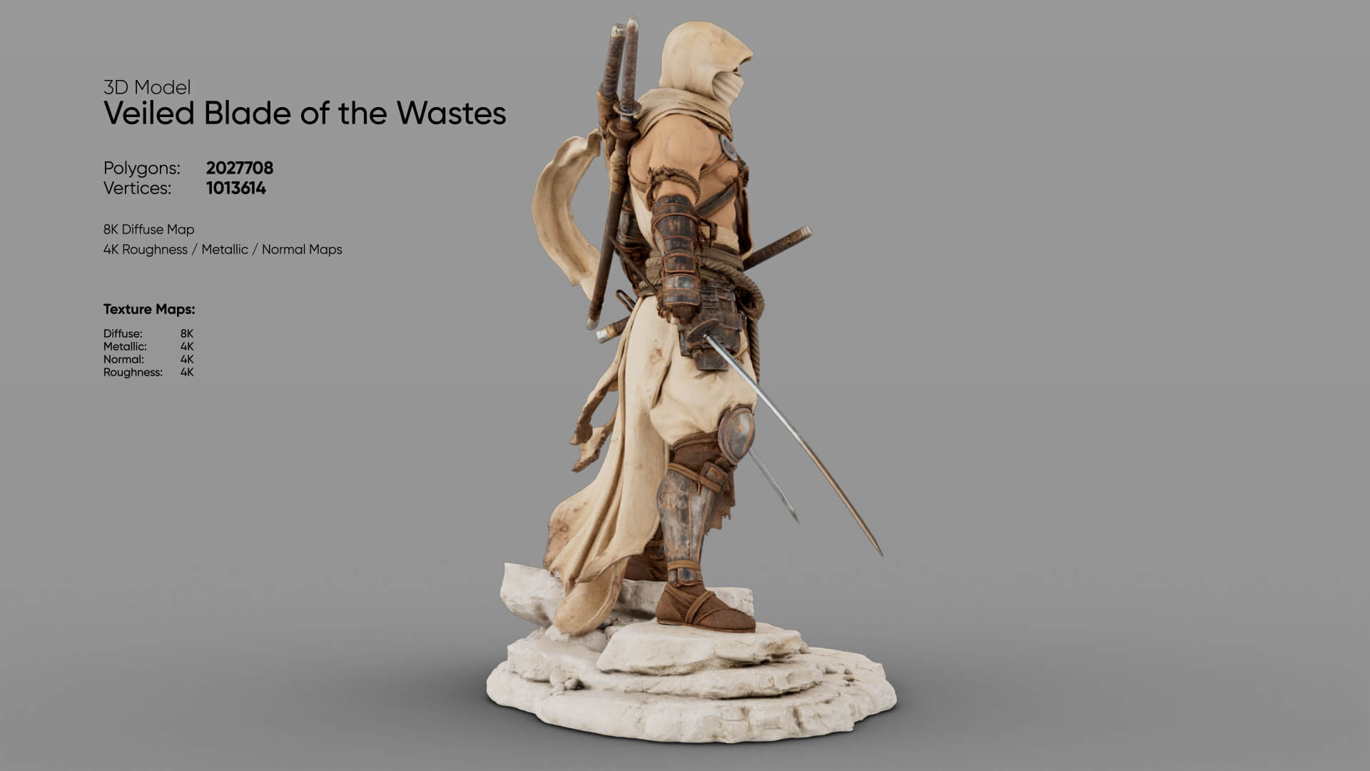 Veiled Blade of the Wastes 3D Model