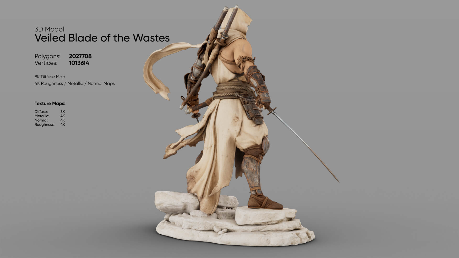 Veiled Blade of the Wastes 3D Model