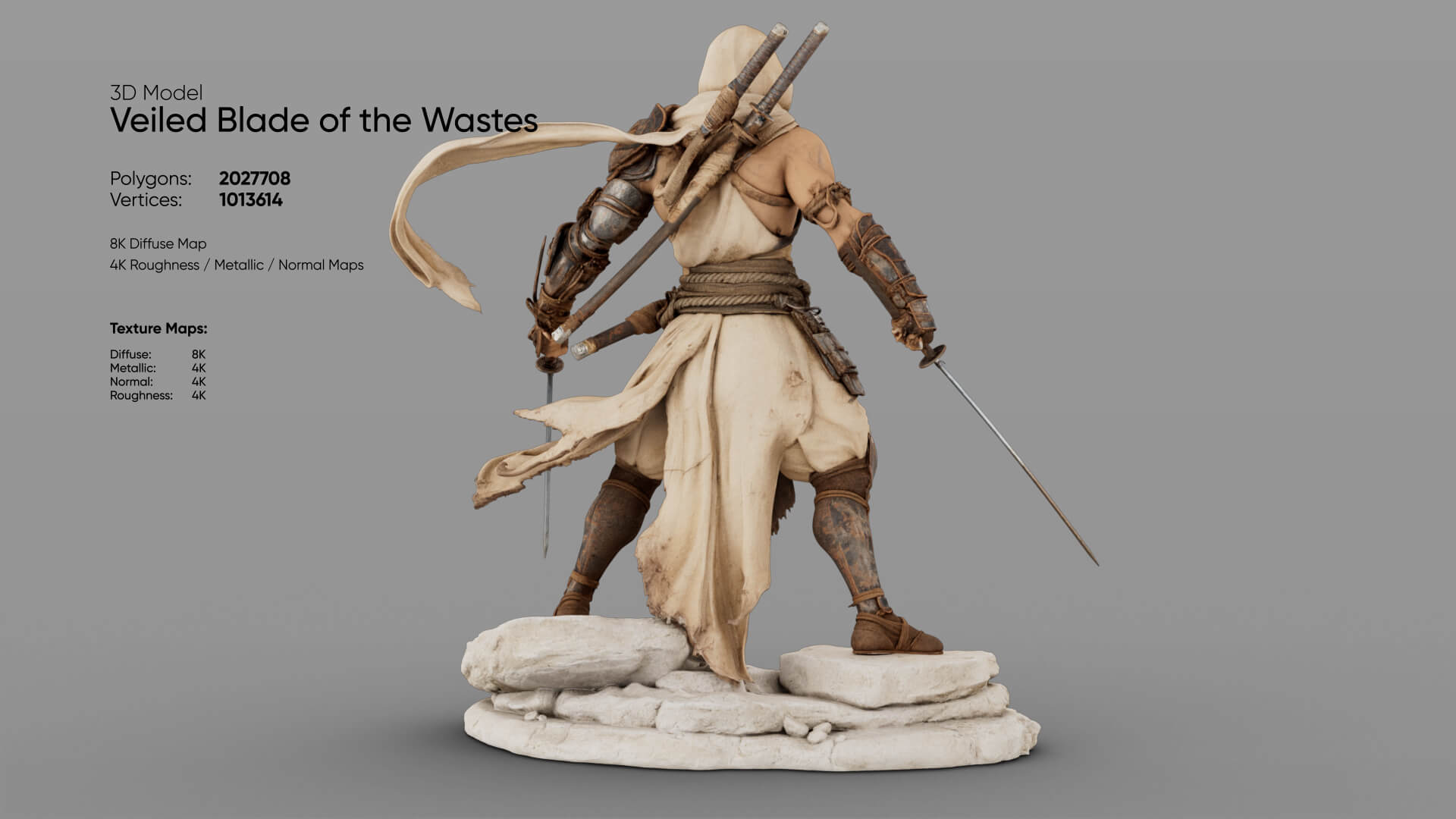 Veiled Blade of the Wastes 3D Model