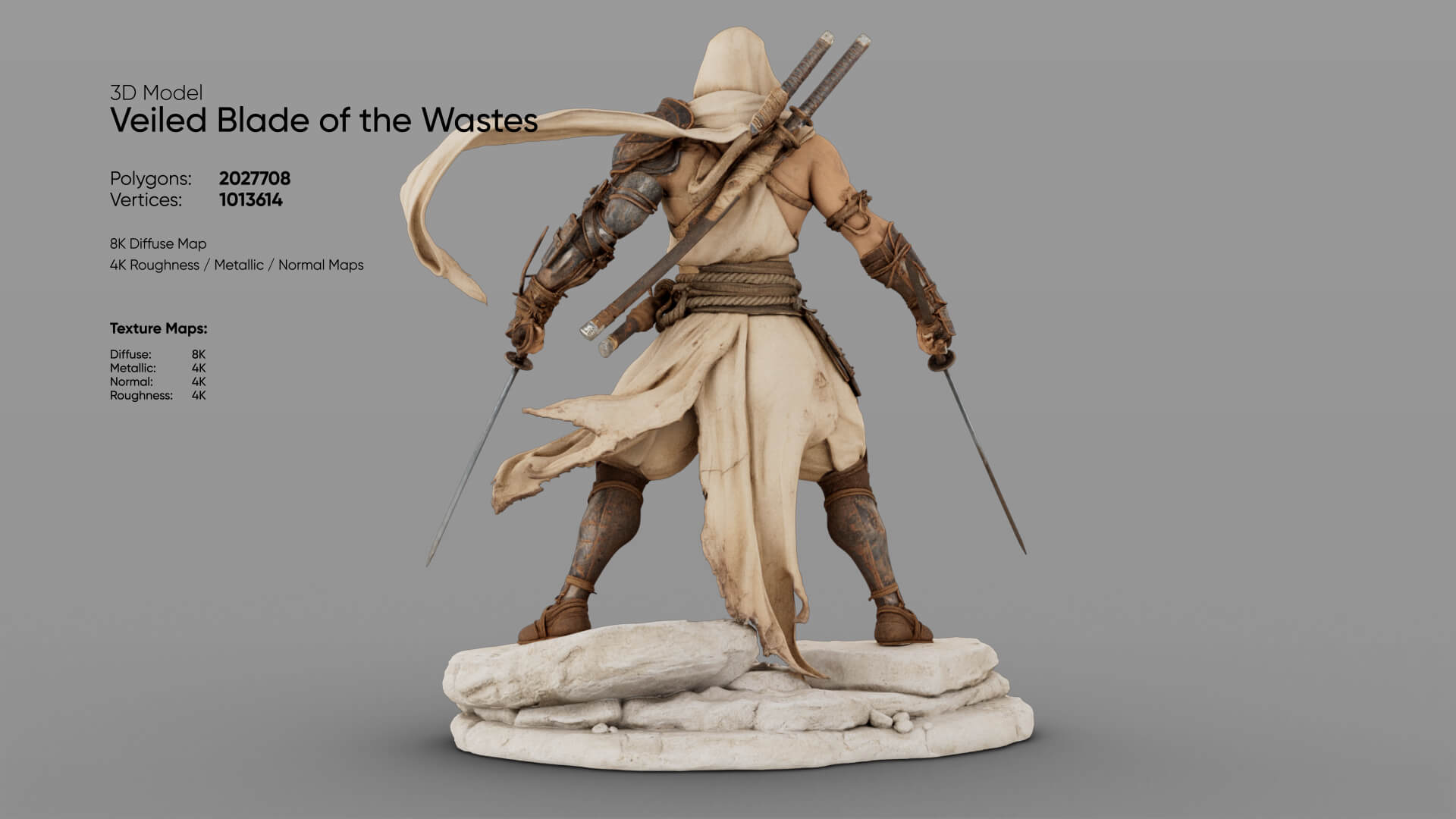 Veiled Blade of the Wastes 3D Model