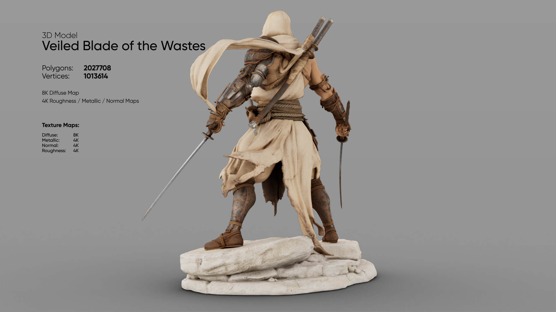 Veiled Blade of the Wastes 3D Model