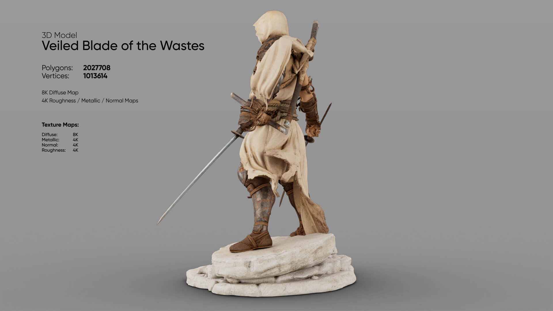 Veiled Blade of the Wastes 3D Model