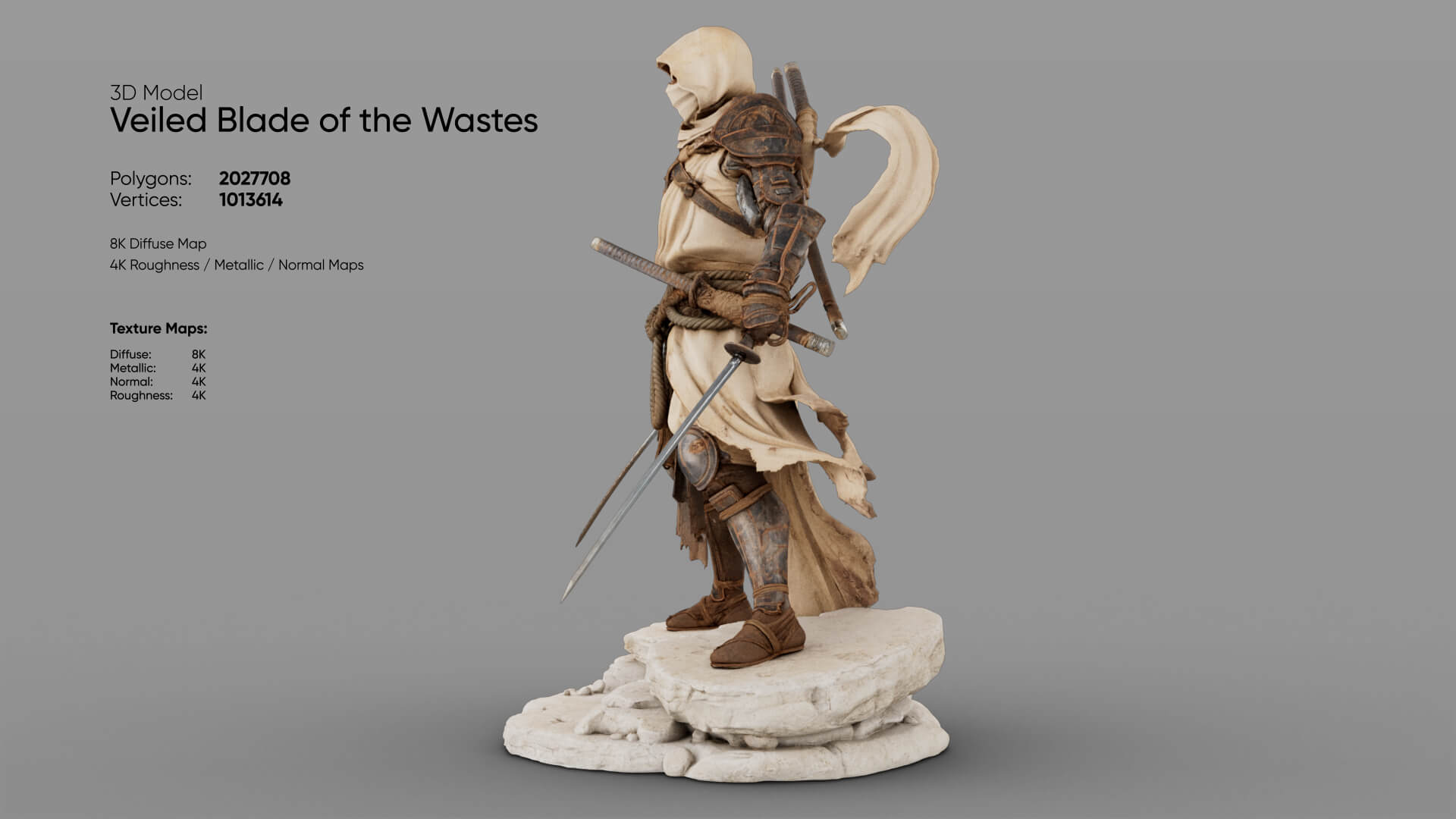 Veiled Blade of the Wastes 3D Model