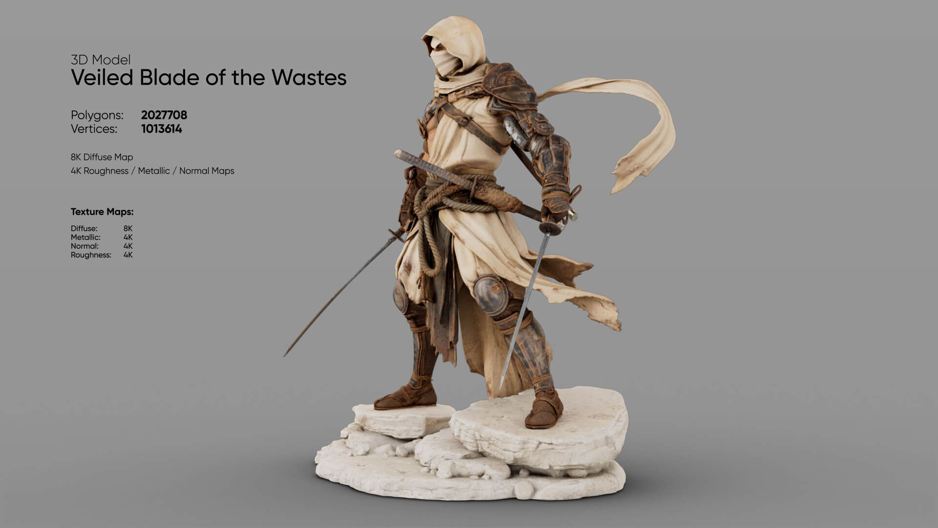Veiled Blade of the Wastes 3D Model