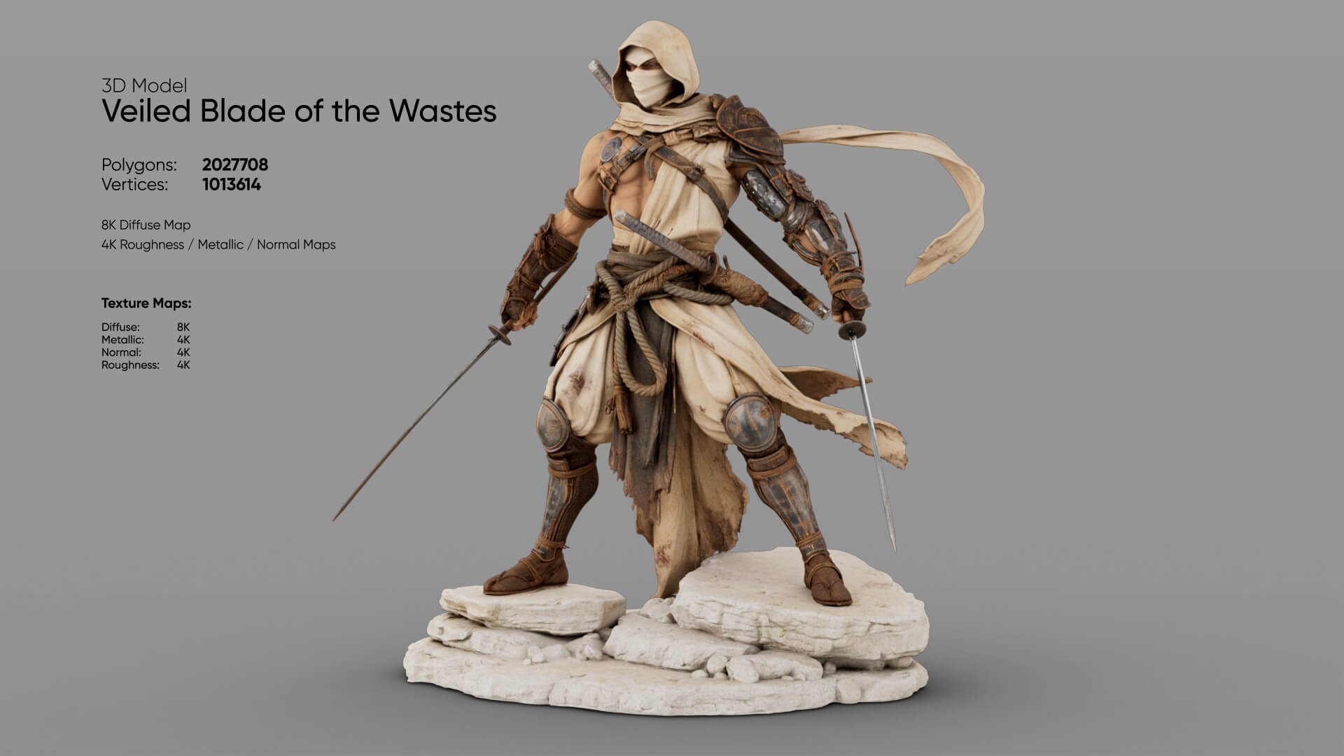 Veiled Blade of the Wastes 3D Model