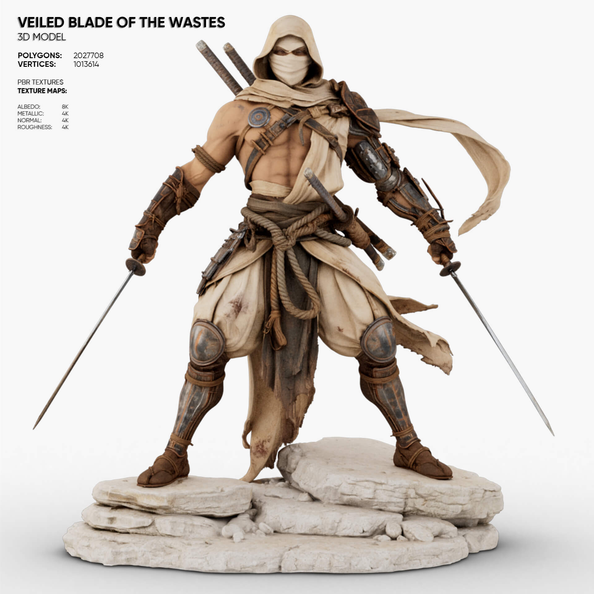 Veiled Blade of the Wastes 3D Model
