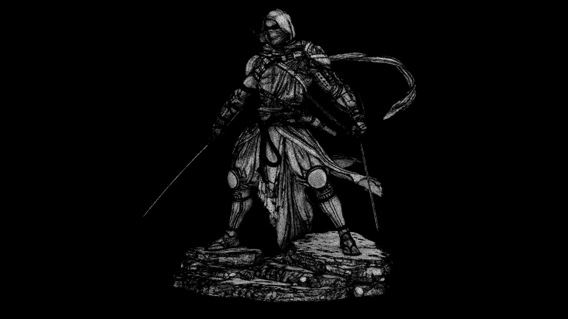 Veiled Blade of the Wastes 3D Model