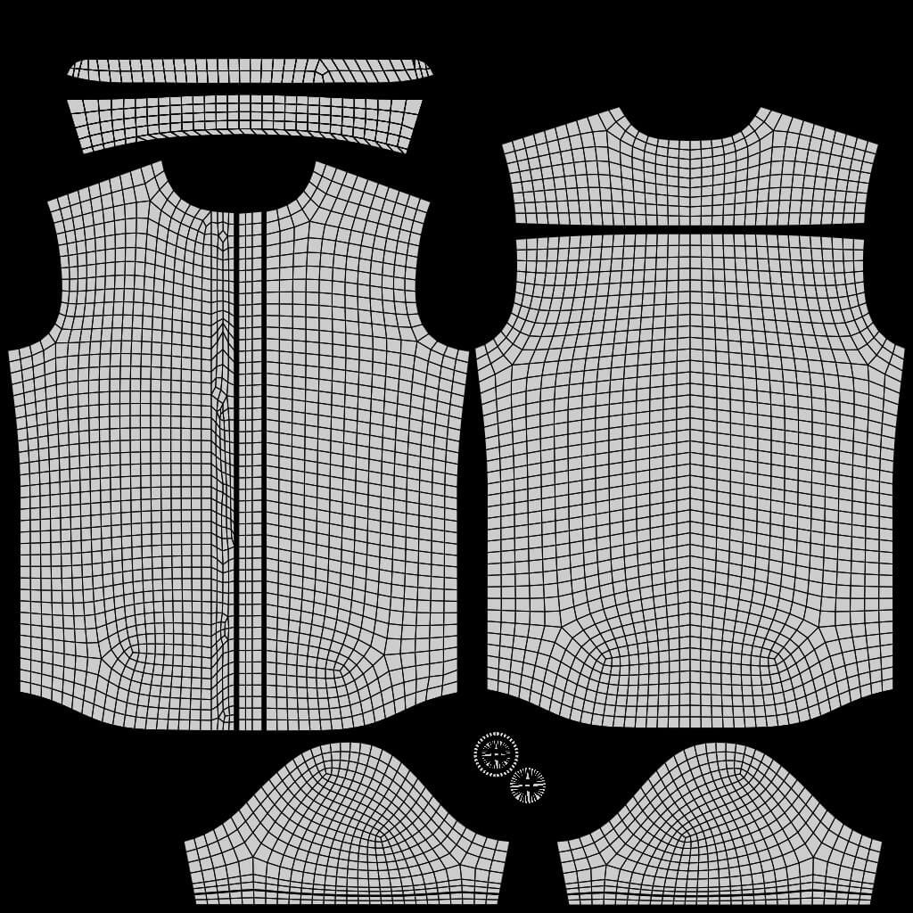 Plaid Short-Sleeve Formal Shirt - Male Check Dress Shirt 3D Model