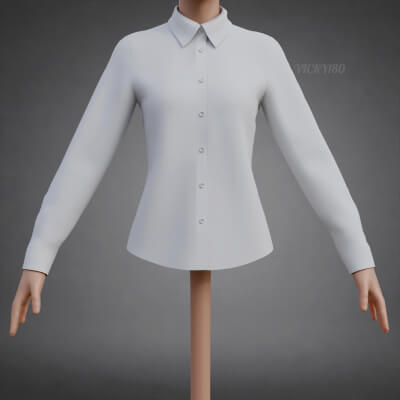 Women’s Button-Up Dress Shirt