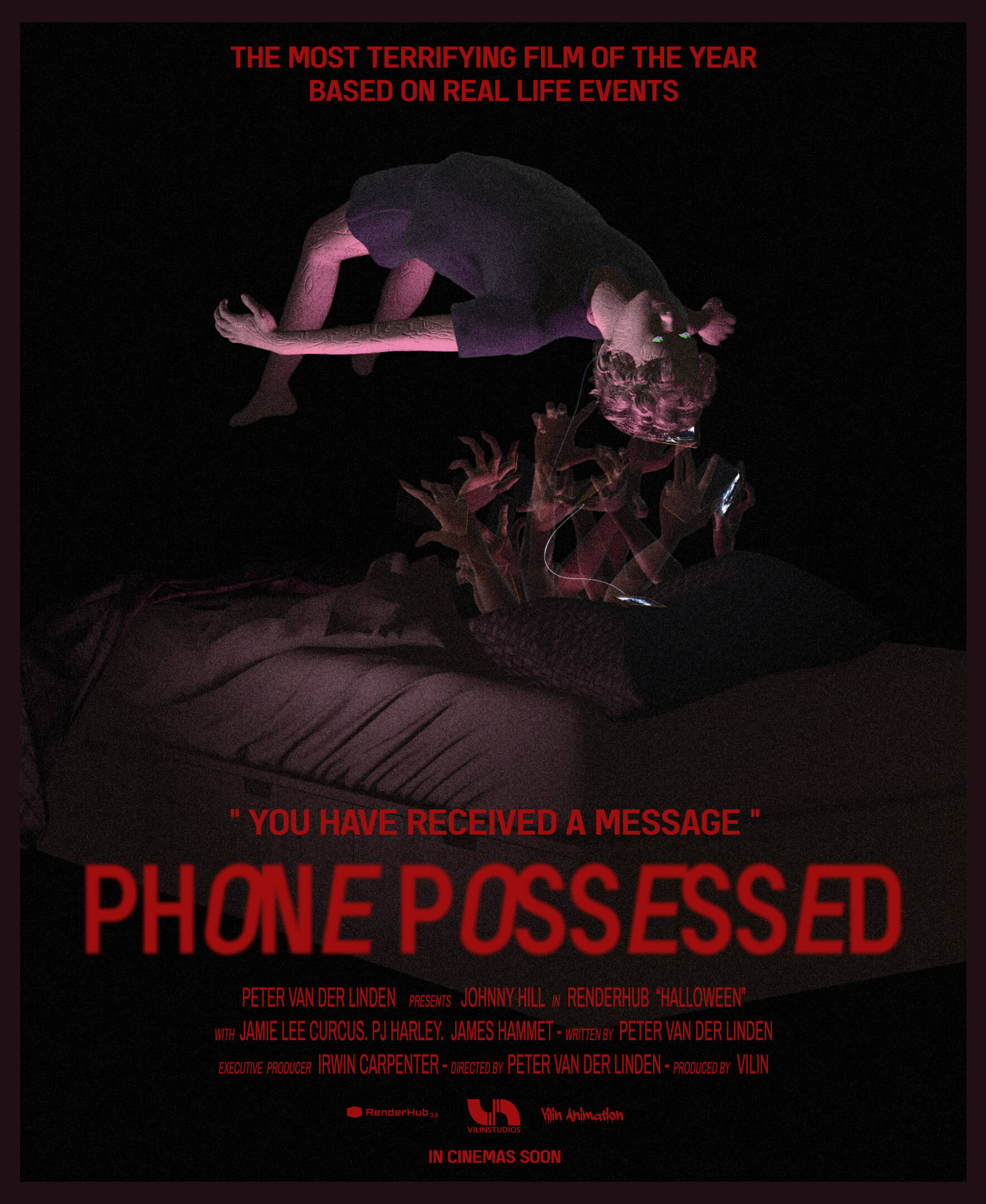 Phone Possessed 3D Render, Digital Artwork by VilinFXHub