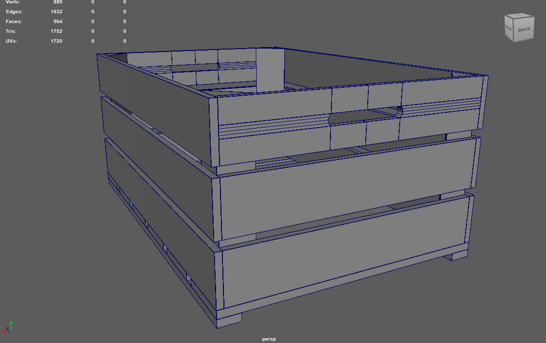 Fruit Box 01 3D Model