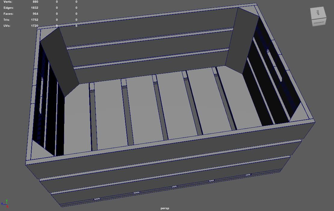 Fruit Box 01 3D Model