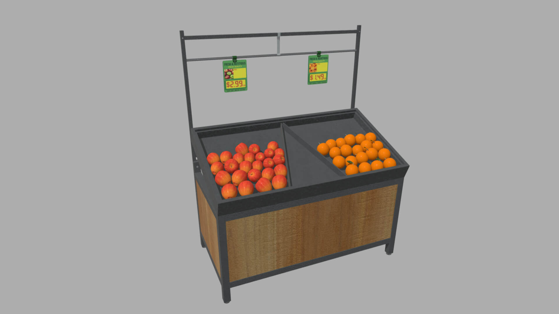 Fruit Stand 01 3D Model