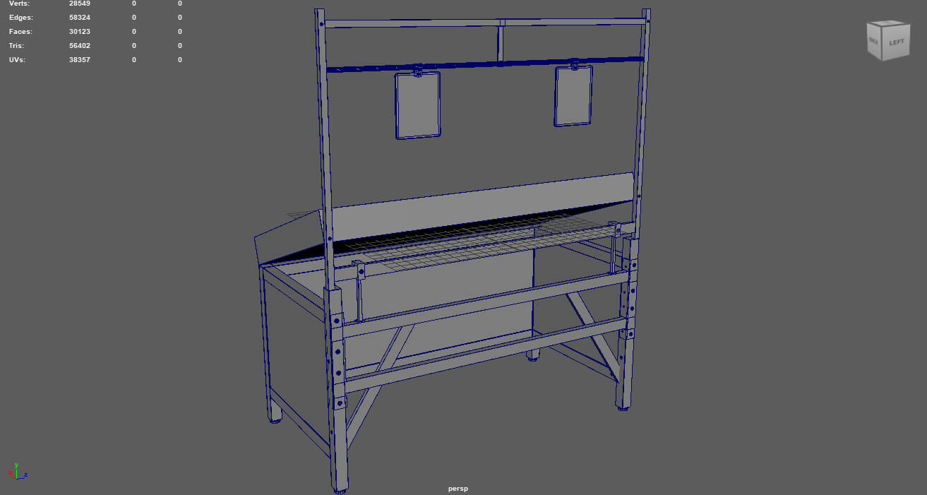 Fruit Stand 01 3D Model
