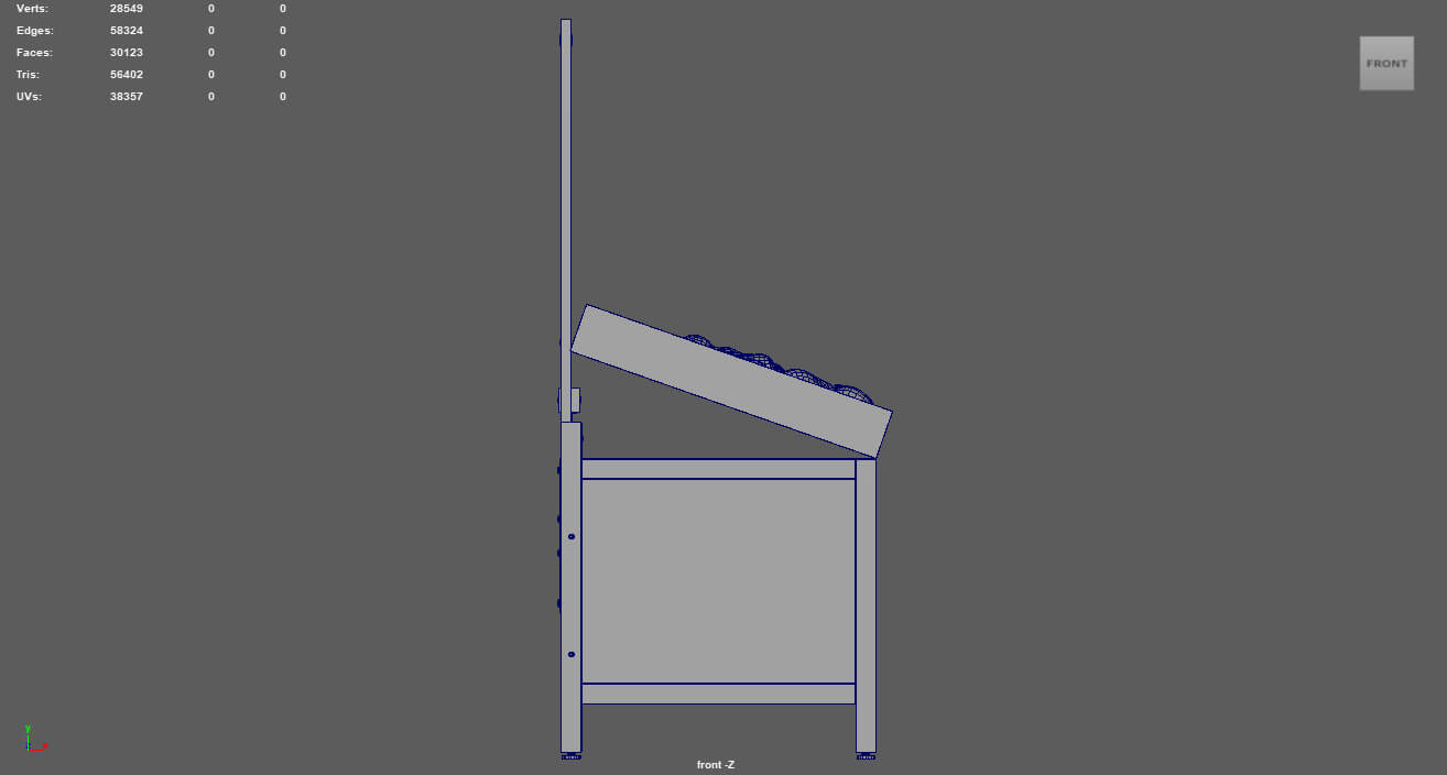 Fruit Stand 01 3D Model