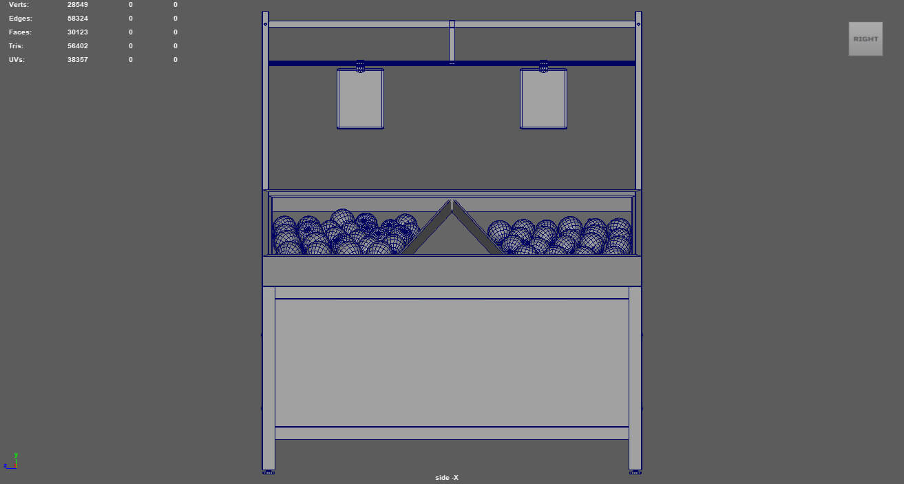 Fruit Stand 01 3D Model