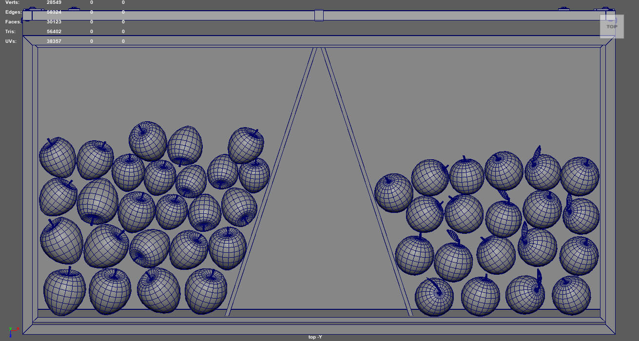 Fruit Stand 01 3D Model